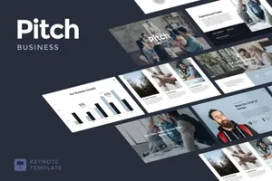 时尚高端的商务商业主题的高品质幻灯片business-pitch
