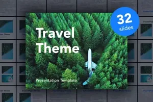 时尚清新的旅行者幻灯片avid-traveler-powerpoint-template