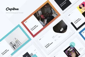 时尚高端简约潮流的多用途幻灯片capitan-minimal-creative