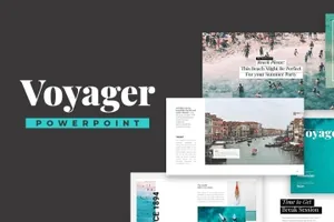 一个非常适合用于商务演示简约风格的幻灯片voyager-powerpoint