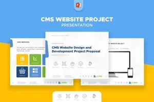 时尚清新高端CMS网站服务介绍幻灯片cms-website-project
