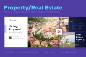 时尚高端房地产营销销售演示幻灯片property-marketing-sales