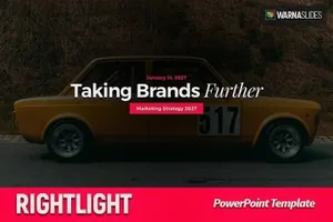 深色时尚的PPT模版 Rightlight PowerPoint Template