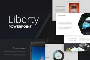 创意时尚PPT模版 Liberty PowerPoint Presentation