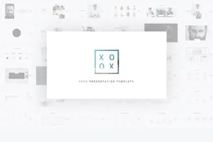 时尚高端简约多用途的k幻灯片xoxo-keynote-template