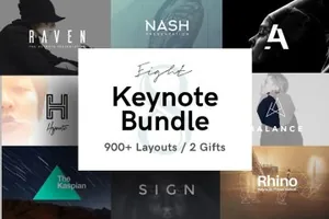 8种时尚的keynote模版 8 Keynote Presentation Bundle