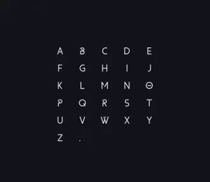 大写优雅无衬线英文字体Form Free Font