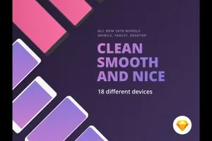 Sketch常用手机设备样机Smoooth Devices Kit