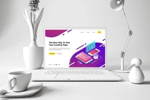 时尚高端白色质感的办公工作场景clean-macbook