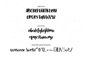 手工制作的笔刷英文字体字体 La Fontaine Brush Font