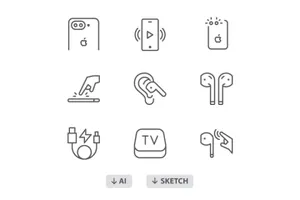 60 Free Apple Products Icon UI 素材
