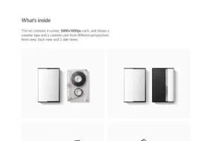 经典的磁带包装设计展示样机下载Cassette Tape