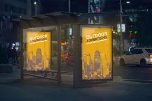 户外灯箱广告样机模板合集 Outdoor Advertising Mock-Up