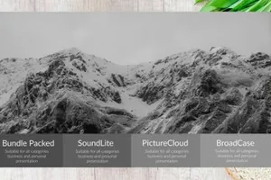 黑白设计风格项目规划幻灯片模板 Black White Project  Powerpoint