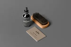 理发店美容美发品牌VI展示Barber Shop Branding Mock-up