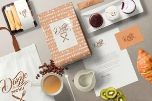 时尚高端优雅的咖啡主题包装设计coffee-themed-brand-identity