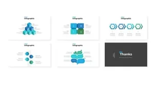简约企业数据信息图表演示幻灯片模板 Highline – Powerpoint Template