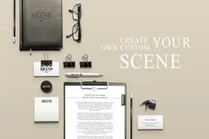 办公用品场景模型 Identity Mock-ups amp;amp; Scenes