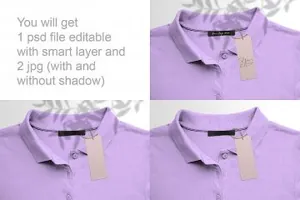 服装吊牌价格标签样机模板label-tag