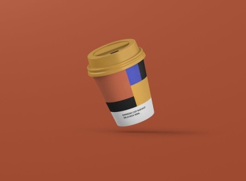 时尚高端逼真质感房地产纸杯水杯咖啡espresso-coffee-cup