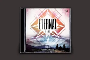 音乐CD封面设计模板 Eternal Road CD Cover