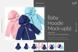 婴儿连帽衫样机套装生成器Set  Generator