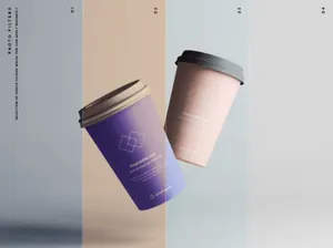专业先进高级高品质品牌PSD咖啡杯样机Coffee Cup Mockups