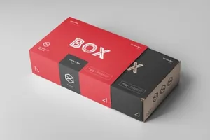 时尚高端高品质的盒子包装carton-box-mock-up-wrapper