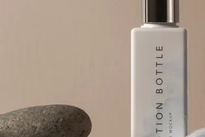 乳液化妆美容产品包装设计提案贴图场景样机模板 Lotion Psd Bottle Cosmetic Mockup