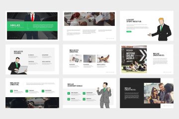 简约风格的主题演讲PPT模版 Niklas Keynote Presentation