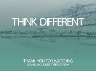 一款现代圆润英文字体LIQUIDE free font