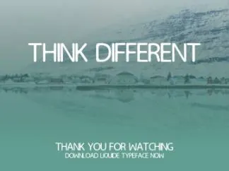 一款现代圆润英文字体LIQUIDE free font