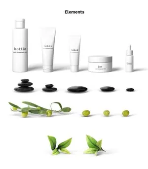 美容化妆场景贴图样机