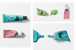 绘画颜料工具包装样机Paint Tube Mockups