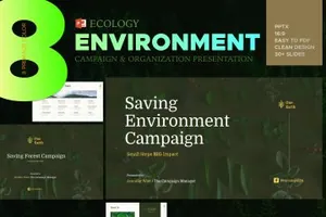 生态环境主题相关的 – ppt模板 Eco Environment - Powerpoint Template