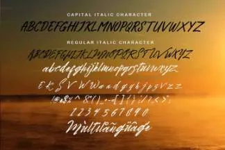 阳光欢快的英文手写字体 Bright Sunshine Font
