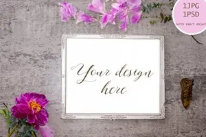 花卉样机模型 Peony mock up BUNDLE