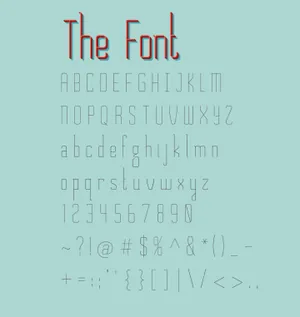 创意细线条英文字体Chirk // Free Display Font