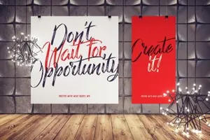 时尚室内场景样机模板 Trendy interiors scenes