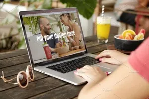 小资文艺休闲场景的MacBook样机 MacBook Screen