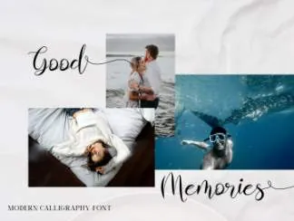 现代优美的书法手写英文字体 Almahira Script Font