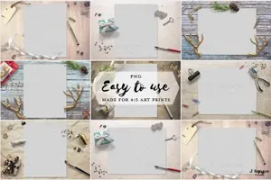 时尚工作场景文件样机 Styled Scene MockUps