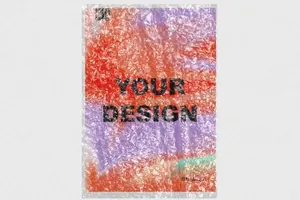 塑料气泡包装袋纹理样机 Wrap Texture Mockup