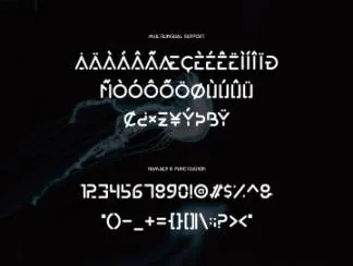 一款现代优雅的未来派英文字体 Exodar