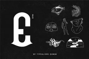 令人惊叹的个性英文字体 Hulf Stunning Display Fonts