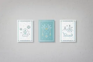 高端时尚简约的邮票设计VI样机展示模型postage-stamps-mock-ups-GTPRAL