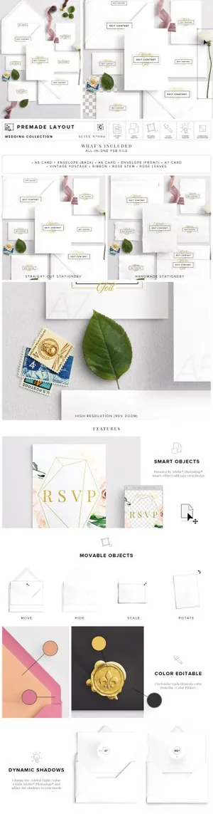 婚礼场景模型 Wedding Suite Scene Mockup