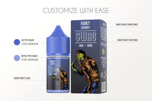 电子液体果汁瓶子和盖子样机eLiquid Bottle Mockup