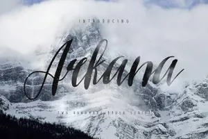 优雅飘逸英文字体Arkana Script Vintage Font 精选字体