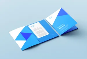 文件夹品牌VI设计提案PSD样机模板素材 Folder mockup